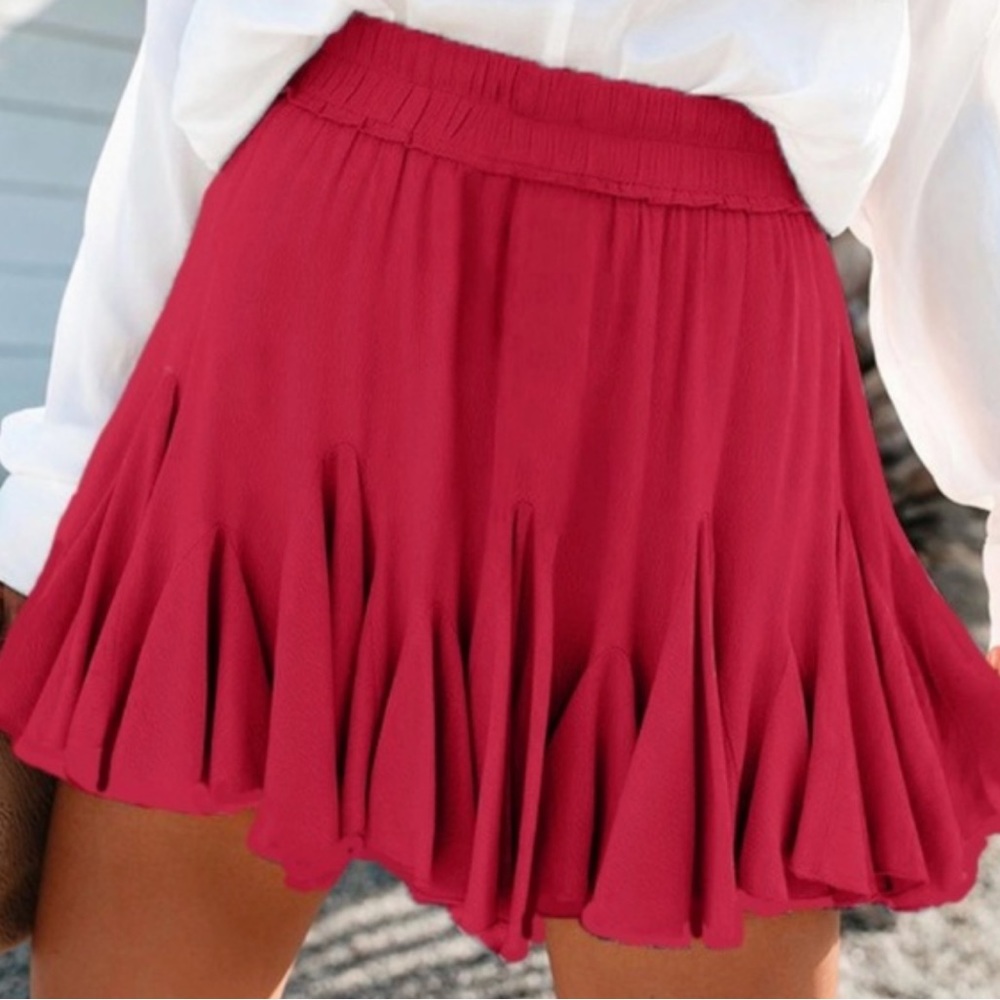 Mulberry and Navy Skorts